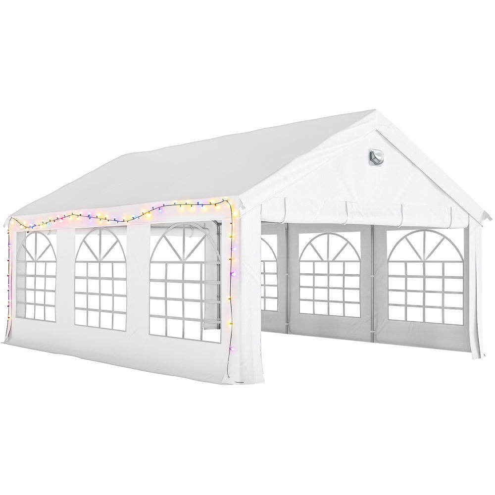 Carpa para Fiesta Acero Galvanizado, Tela de PE Outsunny