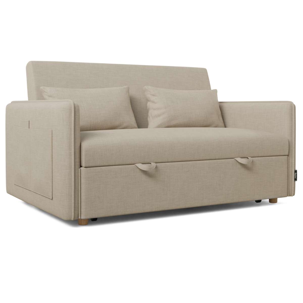 Sofá cama nest 2 nalui beige 2 plazas (139x100x80cm)