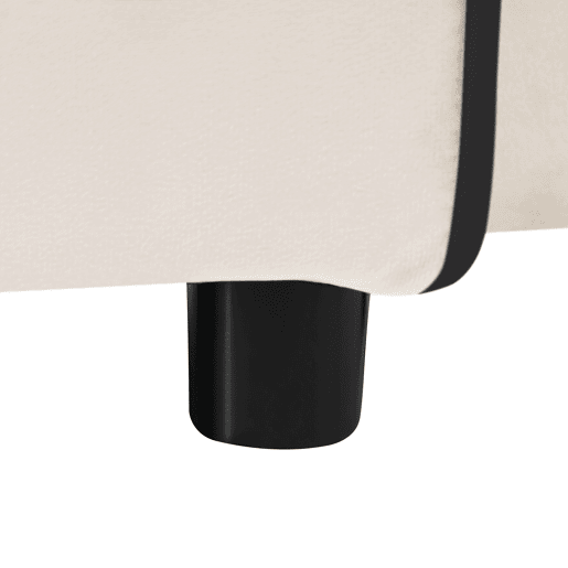 Poltrona retrátil de veludo - com suporte para copos + suporte para telemóvel - Bege