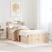 Estructura de cama individual para adultos 96x215 Estructura de cama individual para adultos 96x215 Natural