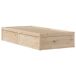 Estructura de cama individual para adultos 96x215 Estructura de cama individual para adultos 96x215 Natural