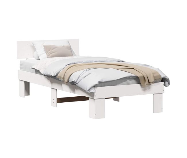 Estructura de cama individual para adultos - 100 x 200 cm madera de pino macizo