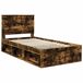 Estructura de cama individual para adultos 103x210 Estructura de cama individual para adultos 103x210 Gris