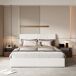 Cama abatible con cabecero ajustable, puerto USB/USB-C 144x202 Cama abatible con cabecero ajustable, puerto USB/USB-C 144x202 Blanco