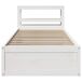 Estructura de cama individual para adultos 81x215 Estructura de cama individual para adultos 81x215 Blanco
