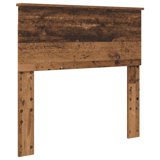Estrutura de cama de solteiro para adultos Madeira antiga 90 x 190 cm Madeira processada