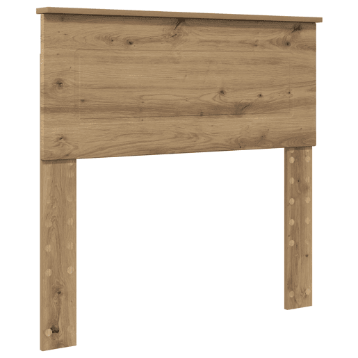 Estrutura de cama de solteiro moderno com cabeceira - Carvalho Artesanal 90 x 190 cm