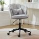 Silla de escritorio de terciopelo Silla de escritorio de terciopelo Gris