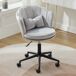 Silla de escritorio de terciopelo Silla de escritorio de terciopelo Gris