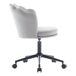 Silla de escritorio de terciopelo Silla de escritorio de terciopelo Gris