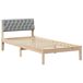 Estructura de cama simple para adultos 95x204 Estructura de cama simple para adultos 95x204 Blanco/ Gris Claro