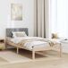 Estructura de cama simple para adultos 95x204 Estructura de cama simple para adultos 95x204 Blanco/ Gris Claro