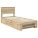 Estructura de cama individual para adultos 102x210 Estructura de cama individual para adultos 102x210 Madera Clara