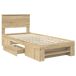 Estructura de cama individual para adultos 102x210 Estructura de cama individual para adultos 102x210 Madera Clara