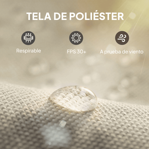 Outsunny 4 Paredes Laterais para Tenda, 3x3 m Laterais de Tenda com 8 Janelas de Rede Enroláveis Proteção UV 30+ Impermeável, Substituição Lateral para Tenda de Jardim Cinzento Claro