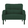 Poltrona de 1 lugar - Samtstoff, assento confortável, braços com bolsos laterais, estrutura sólida - Verde Esmeralda