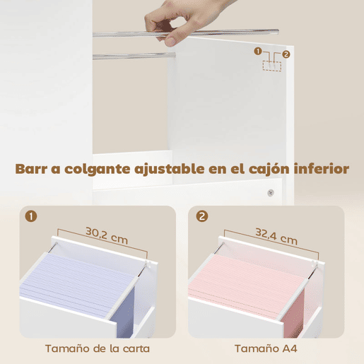 HOMCOM Móvel para Impressora com Rodas Mesa para Impressora com Prateleiras Abertas e Gaveta para Documentos Tamanho A4 e Carta Arquivador Móvel para Escritório em Casa 80x40x65,5 cm Branco