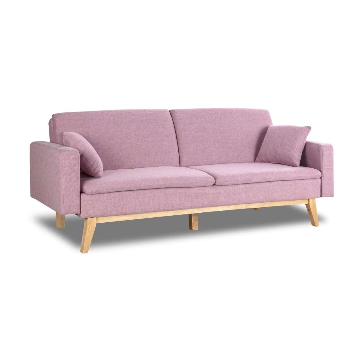 Sofá cama reine nalui rosa 3 plazas