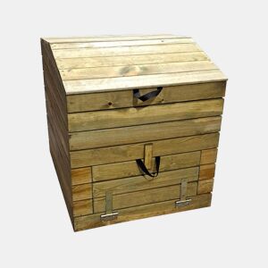 Compostor de madeira 500L Douglas 80 x 80 x 85 cm
