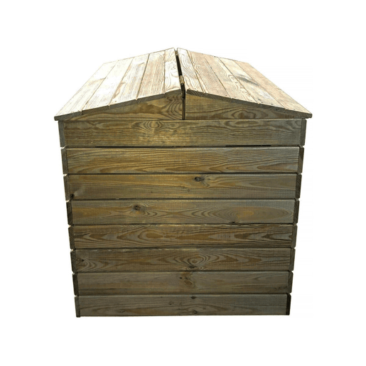 Compostor de madeira 500L Douglas 80 x 80 x 85 cm