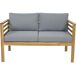 Conjunto de muebles de jardín de madera Conjunto de muebles de jardín de madera Gris