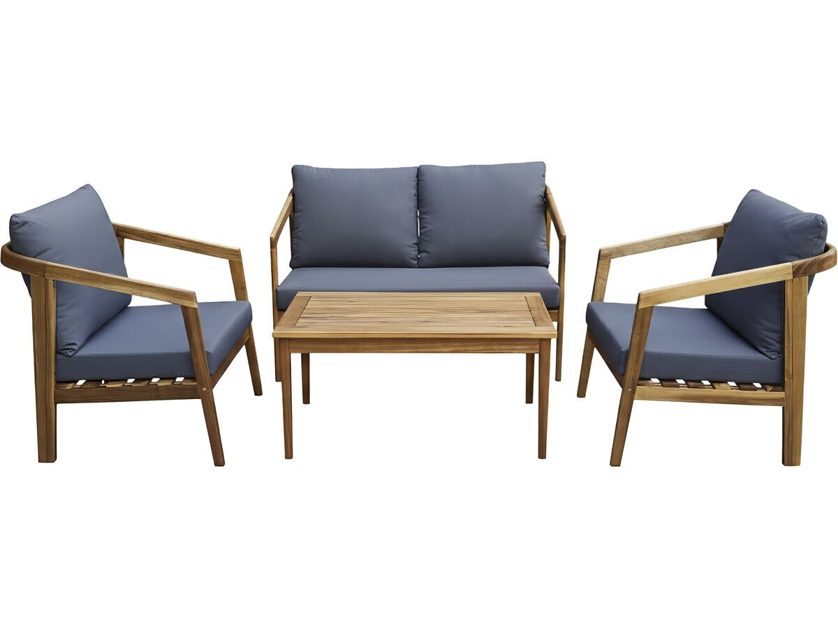 Conjunto de muebles de jardín de madera