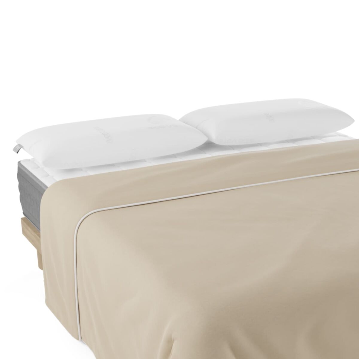 Funda de edredón  nalui beig 100% algodón 180 hilos, suave, transpirable, lavable a 30ºc