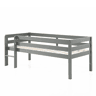 Cama de meia altura 90x200 base de ripas incluída Vipack Pino Cinzento