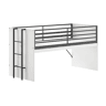Cama de meia altura 90x200 base de ripas incluída Vipack Sam Branco
