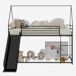 Cama alta para niños 194x185 Cama alta para niños 194x185 Negro