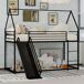 Cama alta para niños 194x185 Cama alta para niños 194x185 Negro