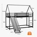 Cama alta para niños 194x185 Cama alta para niños 194x185 Negro