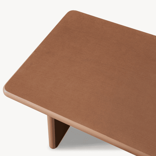 Mesa de centro Gäljami rectangular 100x55x44 cm Efeito nogueira en.casa