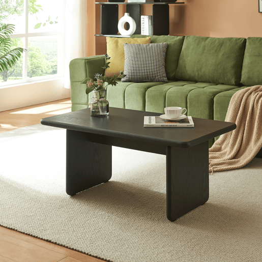 Mesa de centro Gäljami rectangular 100x55x44 cm Preto en.casa