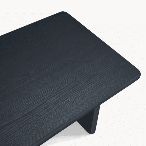 Mesa de centro Gäljami rectangular 100x55x44 cm Preto en.casa