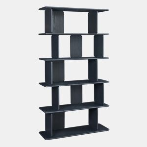 Librería Gäljami 5 compartimentos abiertos 180x100x35cm - Preto en.casa