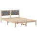 Estructura de cama matrimonial 145x195 Estructura de cama matrimonial 145x195 Blanco/ Gris Claro