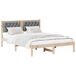 Estructura de cama matrimonial 145x195 Estructura de cama matrimonial 145x195 Blanco/ Gris Claro