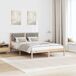 Estructura de cama matrimonial 145x195 Estructura de cama matrimonial 145x195 Blanco/ Gris Claro