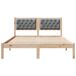 Estructura de cama matrimonial 145x195 Estructura de cama matrimonial 145x195 Blanco/ Gris Claro