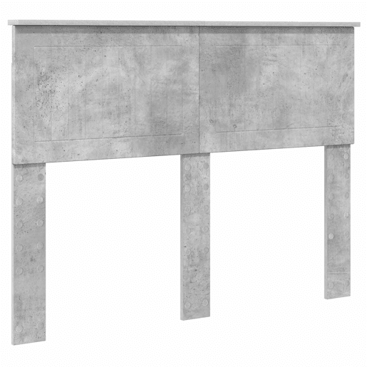 Estrutura da Cama de casal simple com cabeceira Cinza Concreto 135 x 190 cm