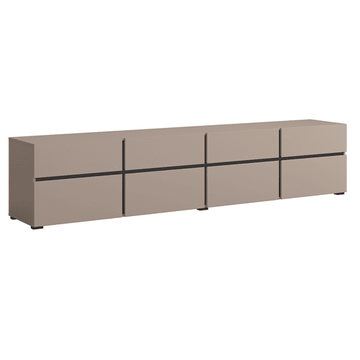 Suporte para TV 4 portas 225 cm Lilia Bege