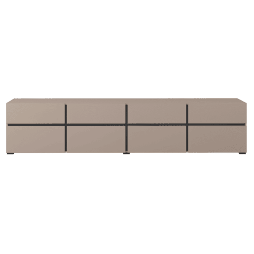 Suporte para TV 4 portas 225 cm Lilia Bege