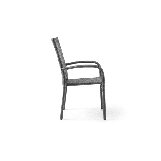 Mesa de jantar + 4 cadeiras em rattan PE. Mobiliário para jardim e pátio, rattan cinza.