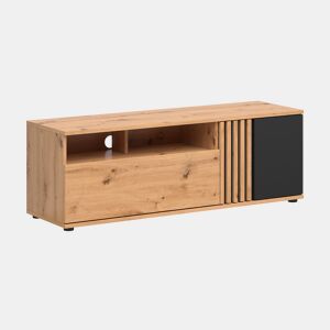 Móvel TV 1 porta 1 gaveta 135 cm Ezra Madeira