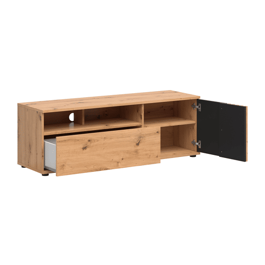Móvel TV 1 porta 1 gaveta 135 cm Ezra Madeira