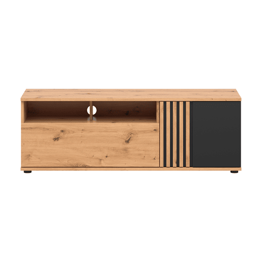 Móvel TV 1 porta 1 gaveta 135 cm Ezra Madeira