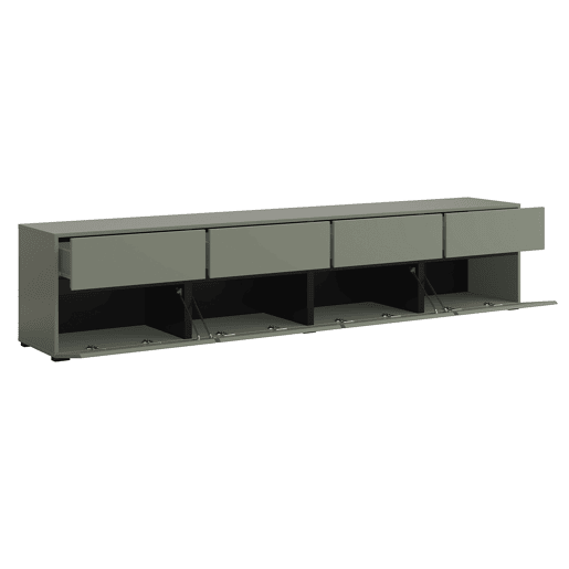 Suporte para TV 4 portas 225 cm Lilia Verde