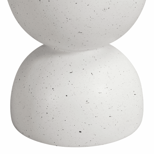 Mesa auxiliar exterior 45 cm - leve e prática, estilo moderno, para interior e exterior - branco terraço