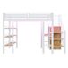 Cama alta para niños 252x98 Cama alta para niños 252x98 Blanco